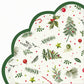 Tovaglioli/sottopiatto rondo' "Christmas branches tree” light green