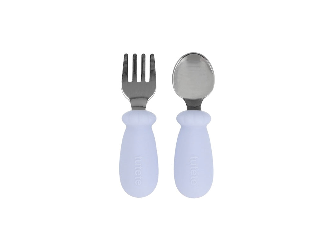 Set Posate Primi Mesi Apprendimento Powder Blue