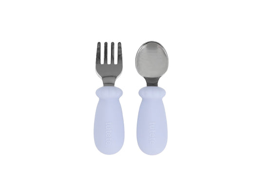 Set Posate Primi Mesi Apprendimento Powder Blue