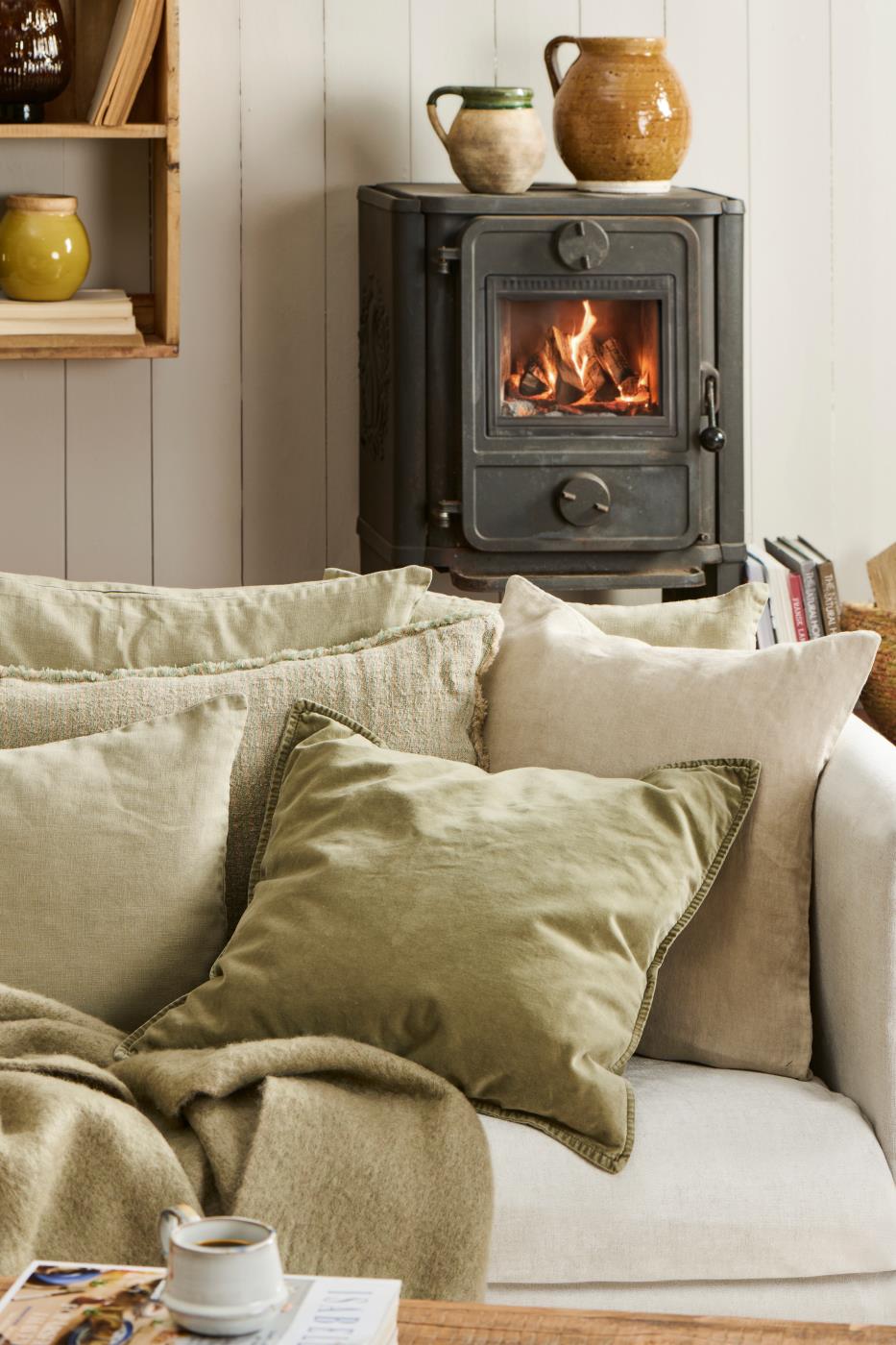 Federa per cuscino Eucalyptus green
