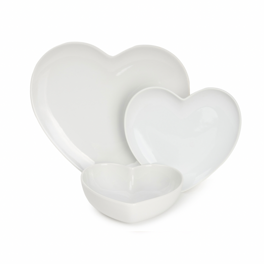 Set 1 posto tavola “Cuore” 3 pz.