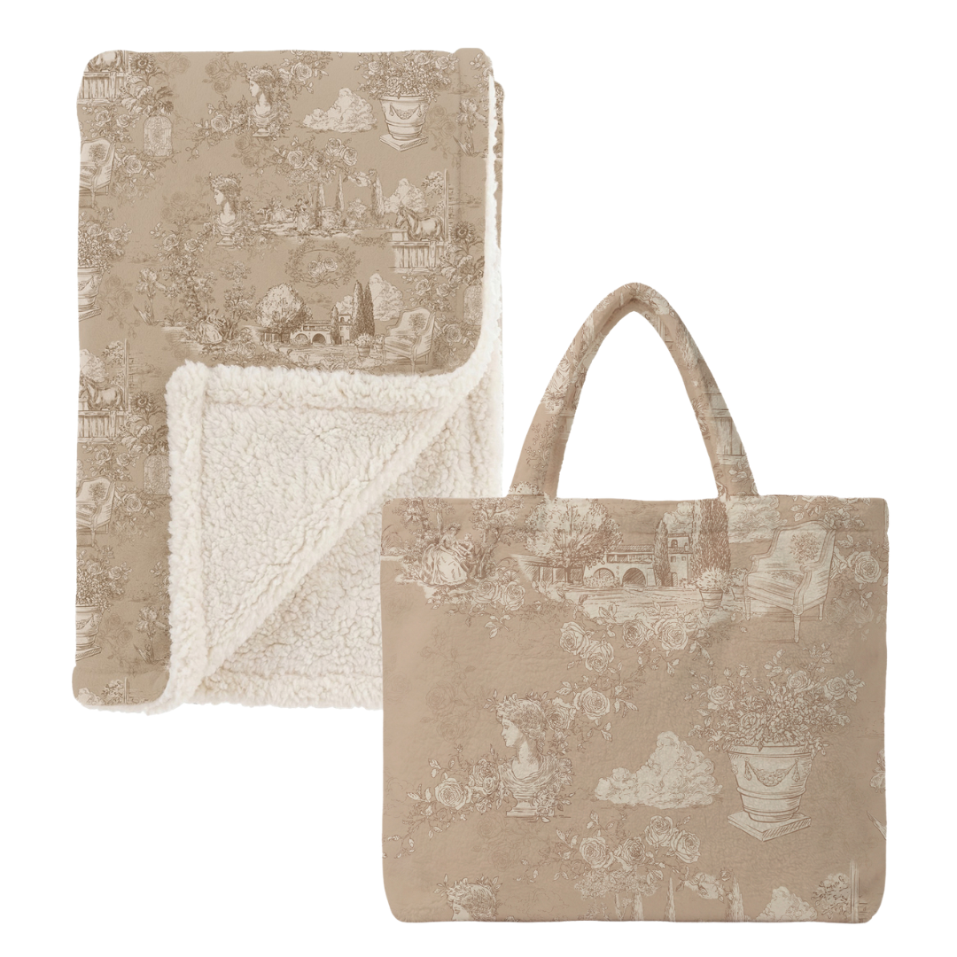 Plaid Sherpa Toile du Borgo 170 X 140