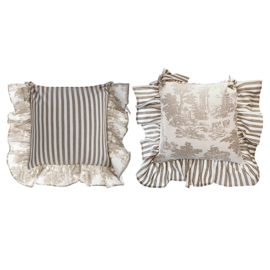 Copri cuscino sedia Toile de Jouy