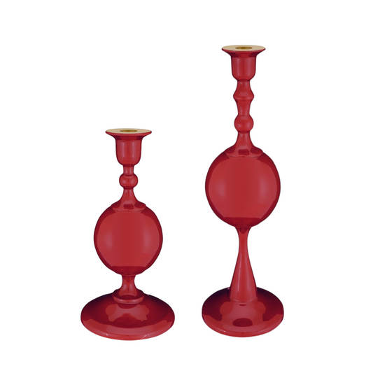 Candeliere Metal Sphere Dark Red