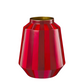 Vaso metal Stripes Dark Red