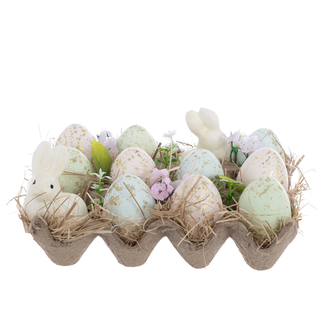 Decoro Cestino con uova