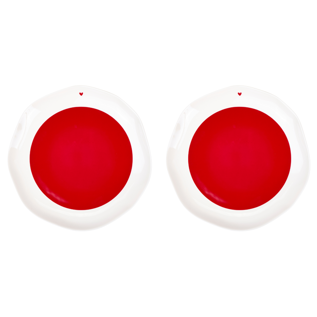 Piatto piano Cuore set 2 pz.