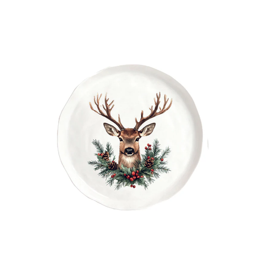 Set 2 Piatti dessert Cervo