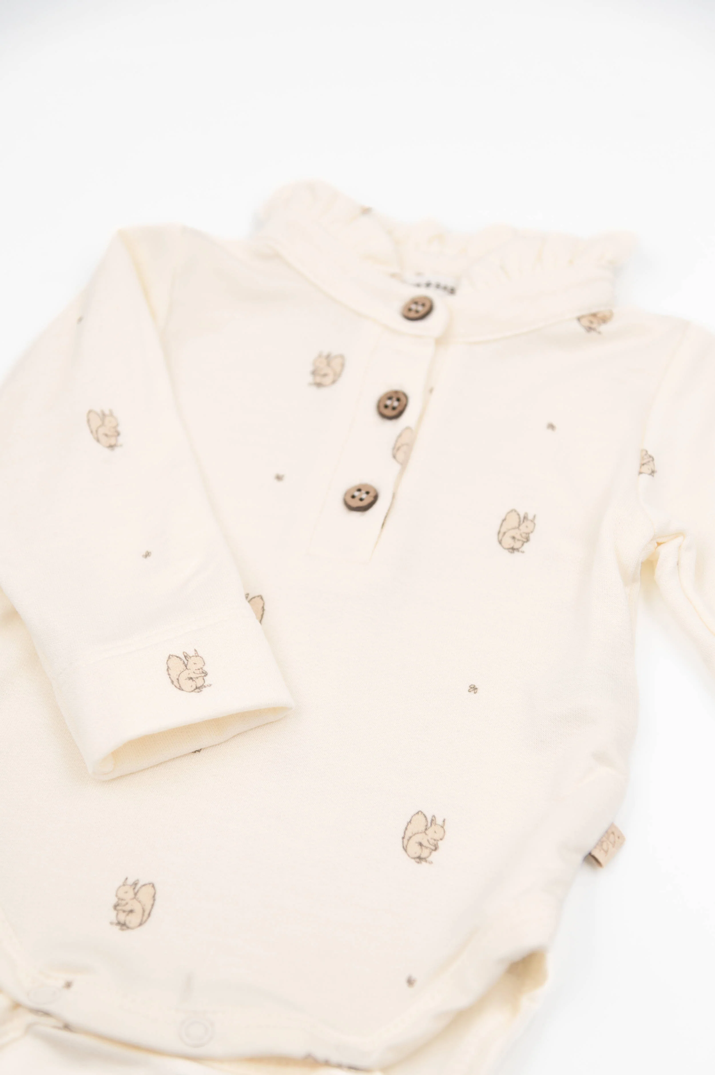 Body a polo con colletto volant - Print Squirrel