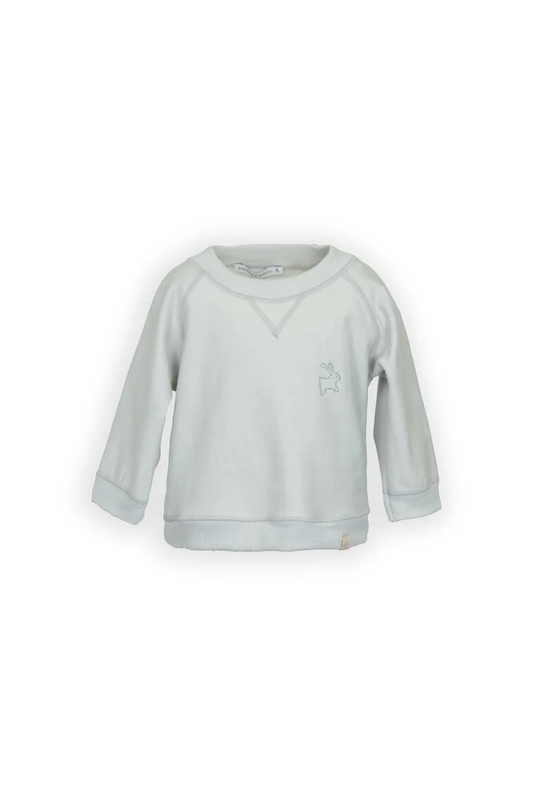 Maglia con ricamo coniglio - Moss Grey