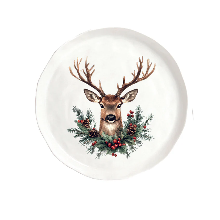 Set 2 Piatti piani Cervo