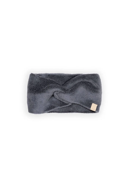 Fascia capelli e scalda orecchie teddy - Midnight Blu