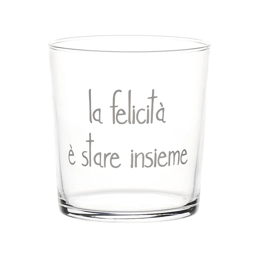 Bicchiere La felicità è stare insieme