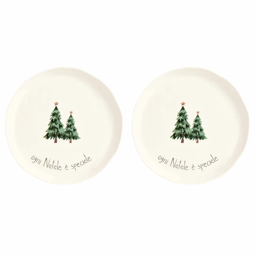 Set 2 Piatti piani Ogni Natale è speciale