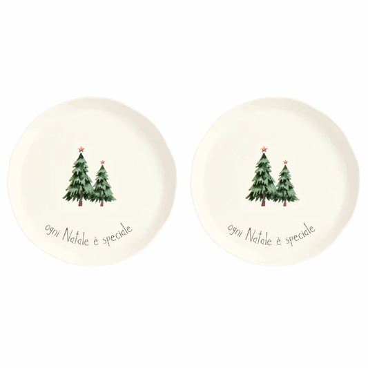 Set 2 Piatti piani Ogni Natale è speciale