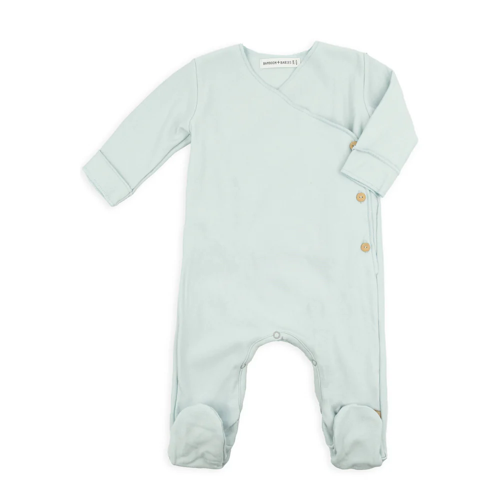 Tutina con piedi Pure - Sky Grey