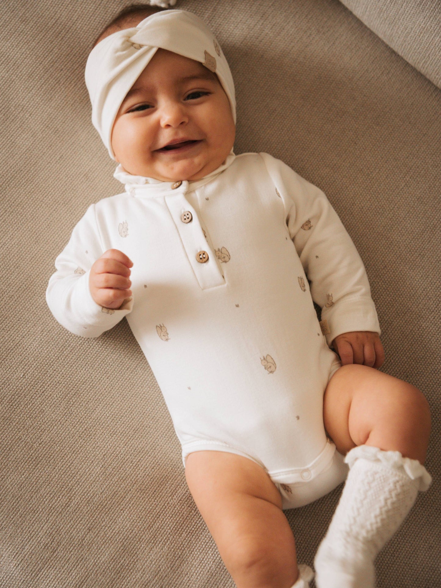 Body a polo con colletto volant - Print Squirrel