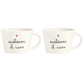 Set 2 tazze colazione Scaldami il cuore