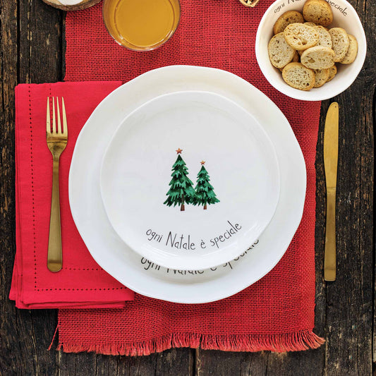 Set 2 Piatti piani Ogni Natale è speciale