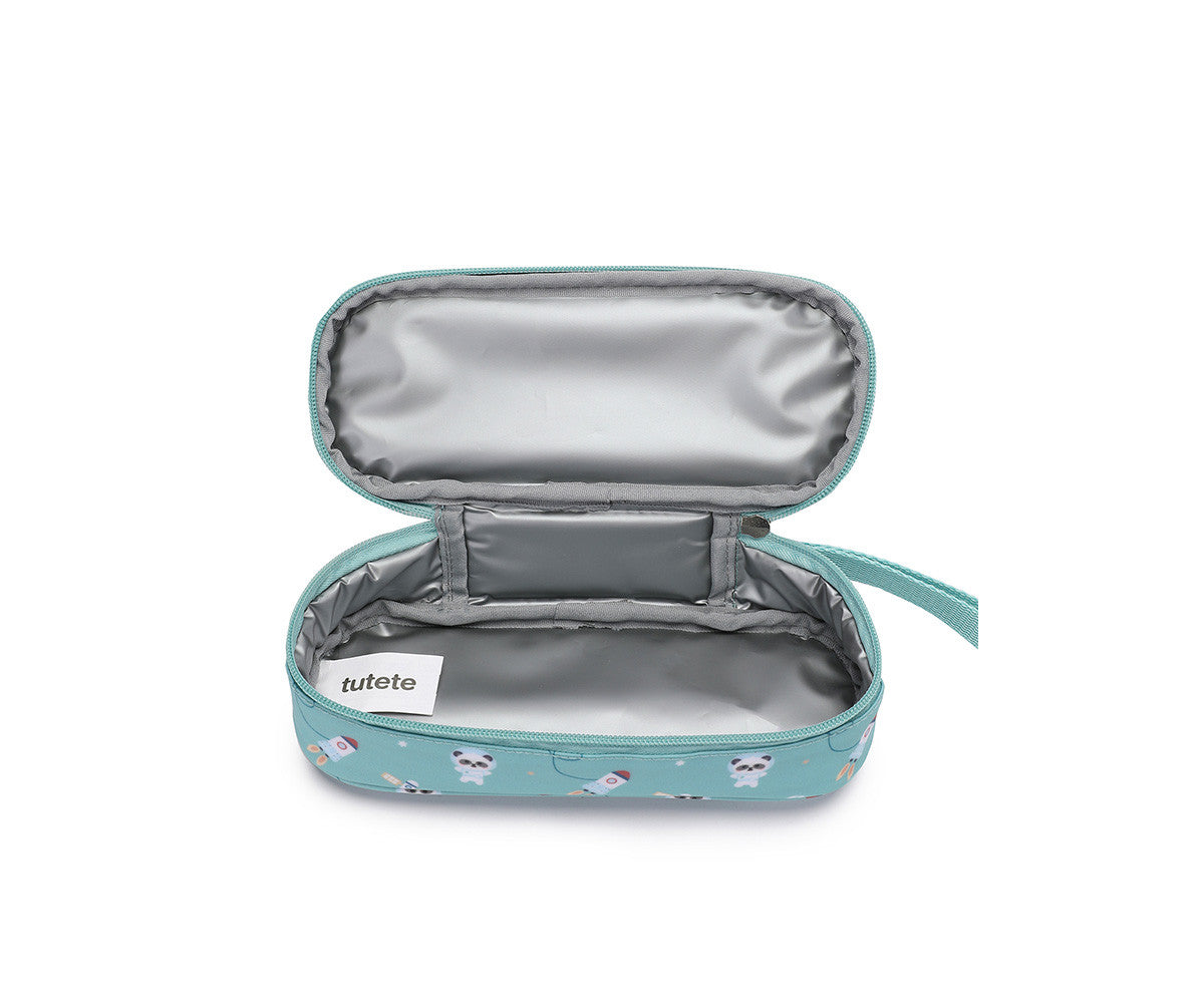 Astuccio Termico Merenda Pandas in Space Personalizzabile