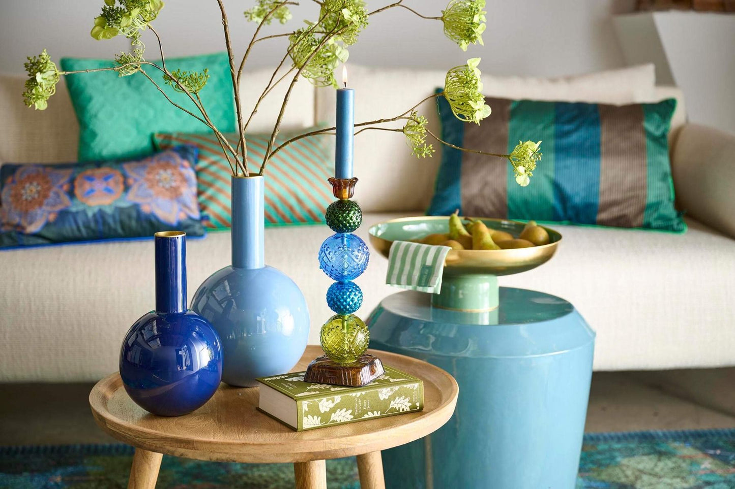 Vaso metal Medium Light Blue