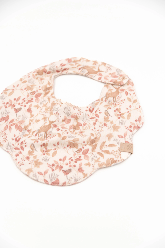 Bavaglino fiore con lato in spugna - Print Autumn Forest