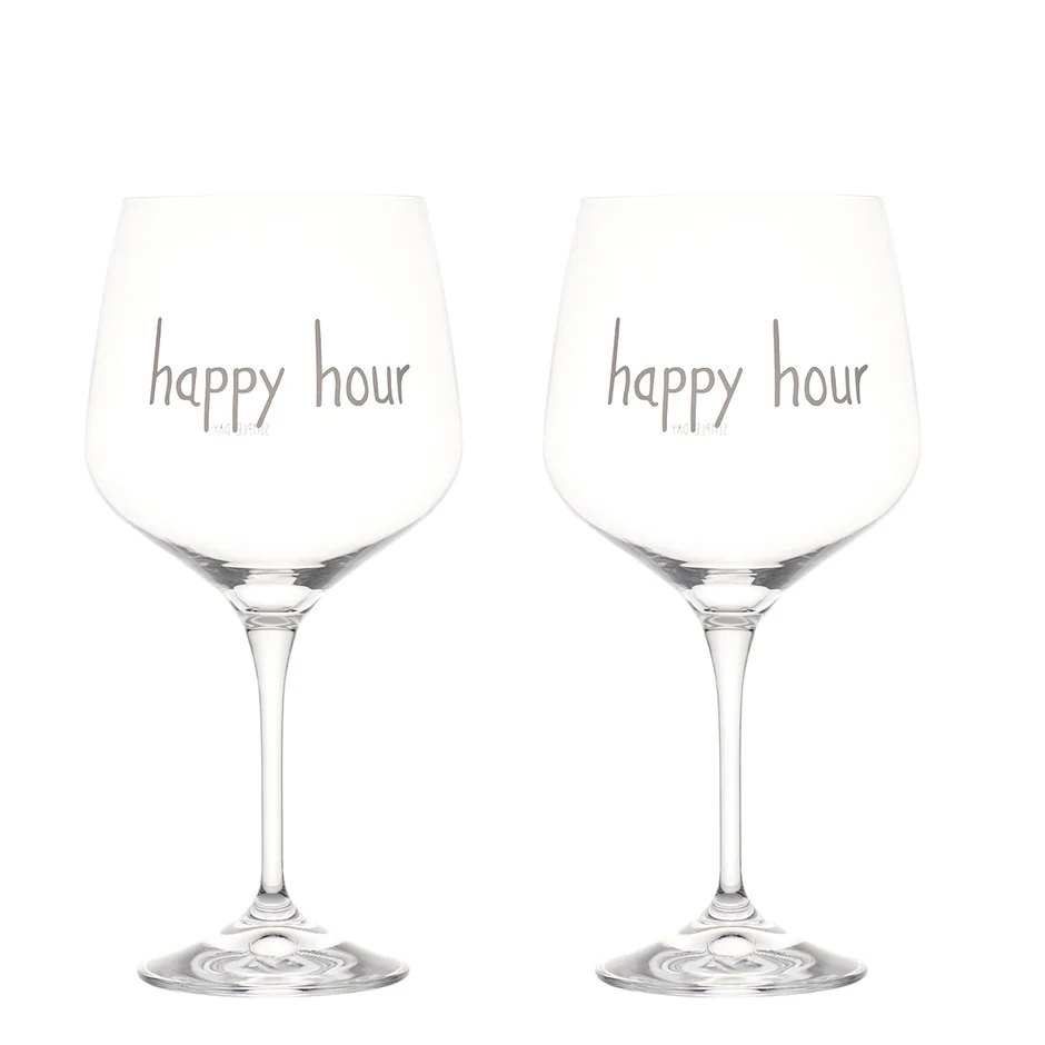 Set 2 calici Happy Hour