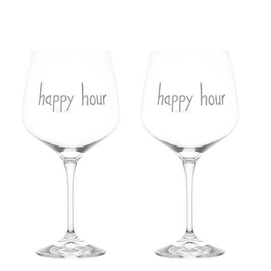 Set 2 calici Happy Hour