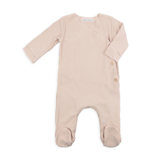 Tutina con piedi Pure - Vintage Pink