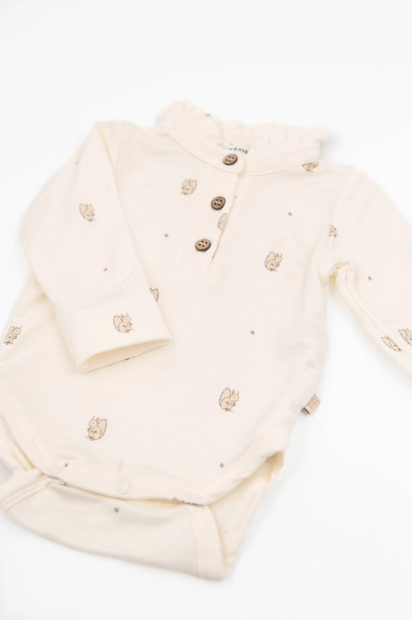 Body a polo con colletto volant - Print Squirrel
