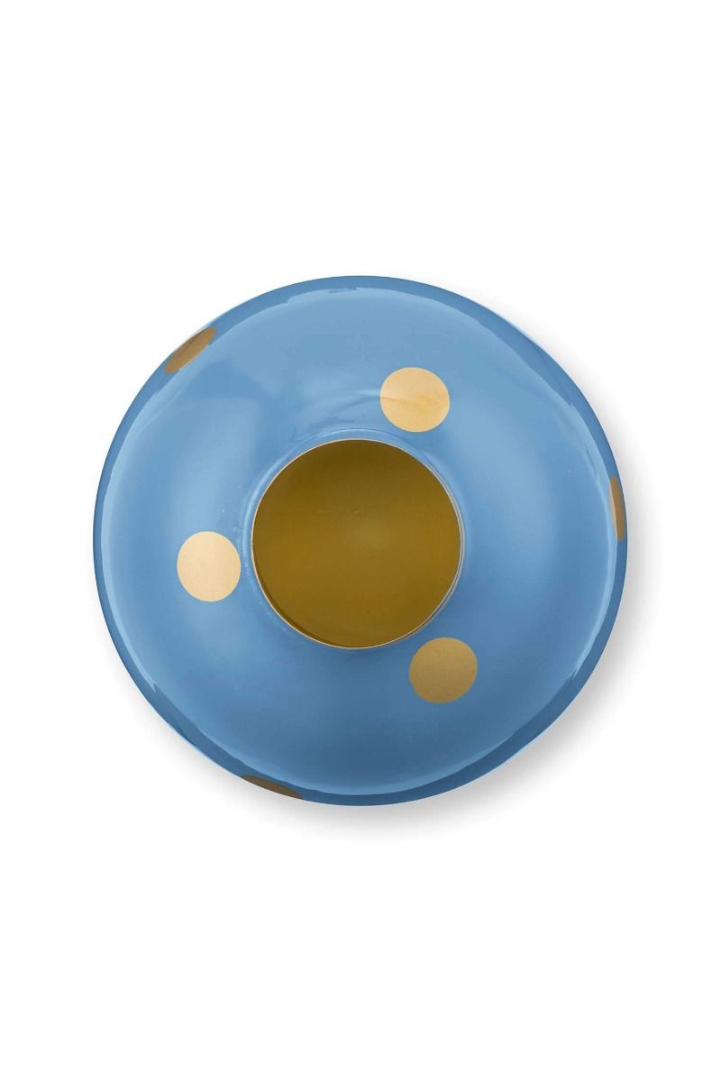 Vaso metal Dots Light Blue