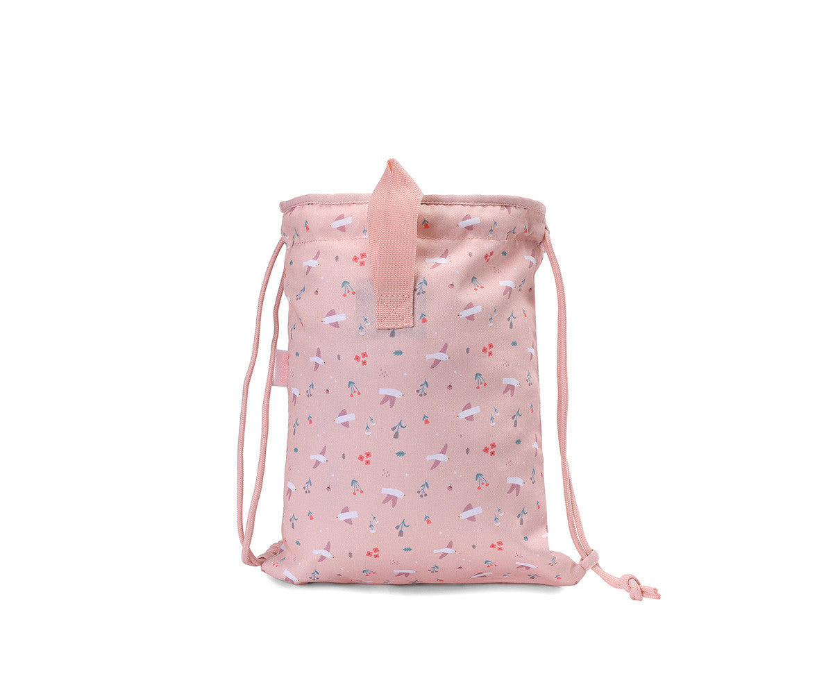 Sacca-zaino Tela Blossom Birds Personalizzabile