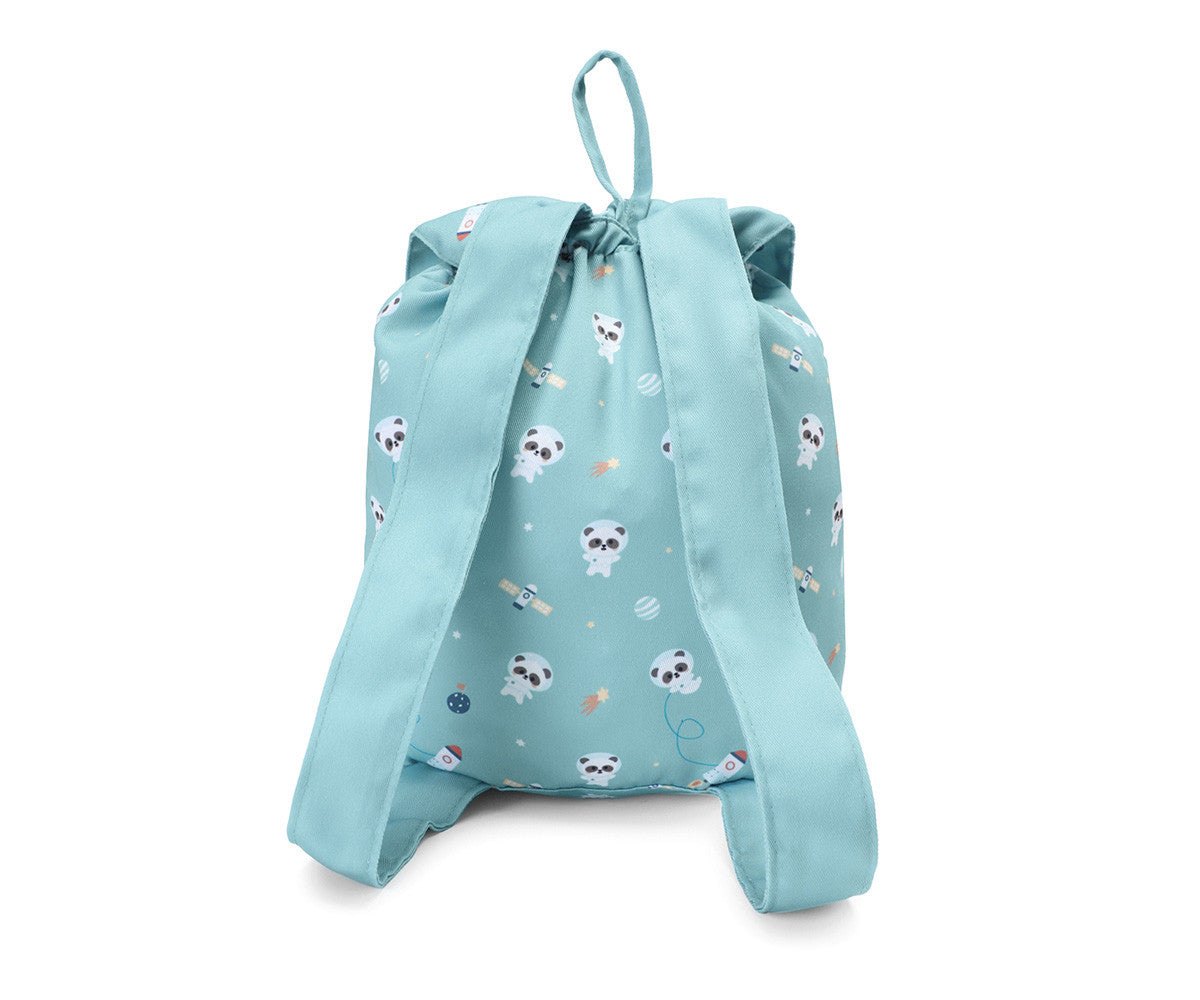 Zaino piccolo Tela Pandas in Space Personalizzabile