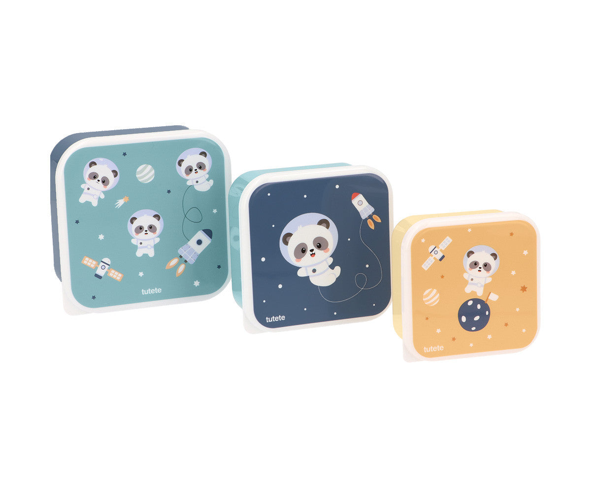 3 Scatoline Snack Pandas in Space