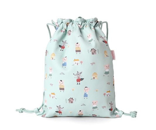 Sacca-zaino Tela The Three Little Pigs Personalizzabile