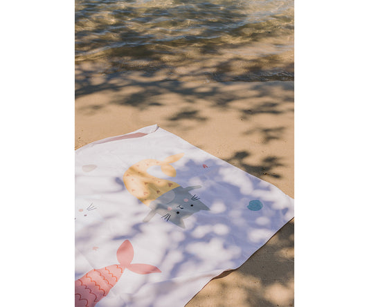 Telo Microfibra - Mermaid Cats