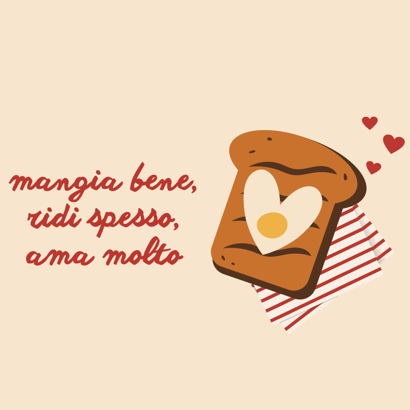 Tovaglietta Mangia, ridi, ama