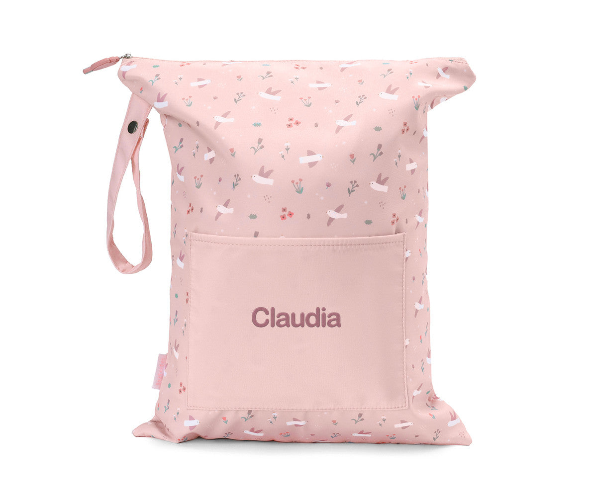 Borsa impermeabile Grande Blossom Birds Personalizzabile