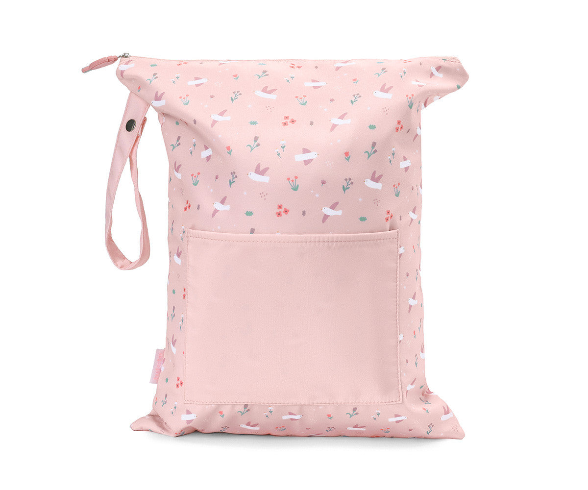 Borsa impermeabile Grande Blossom Birds Personalizzabile