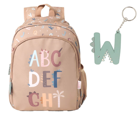 Zainetto Medio Funny Letters + Portachiavi Personalizzabile