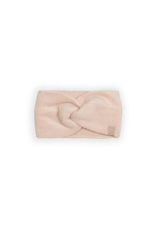 Fascia capelli e scalda orecchie teddy - Vintage Pink
