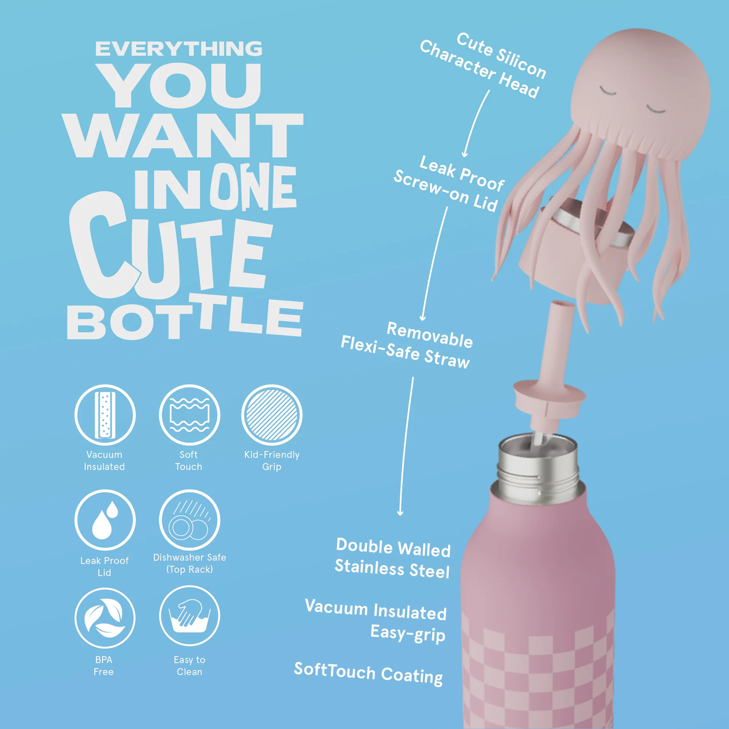 Bottiglia termica Bestie Jellyfish