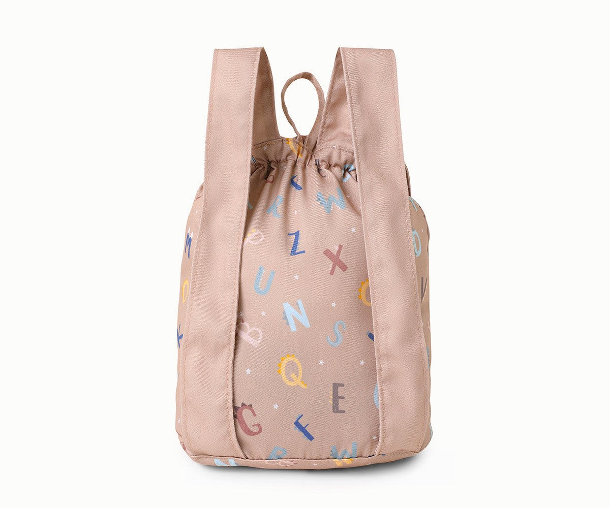 Zaino piccolo Tela Funny Letters Personalizzabile