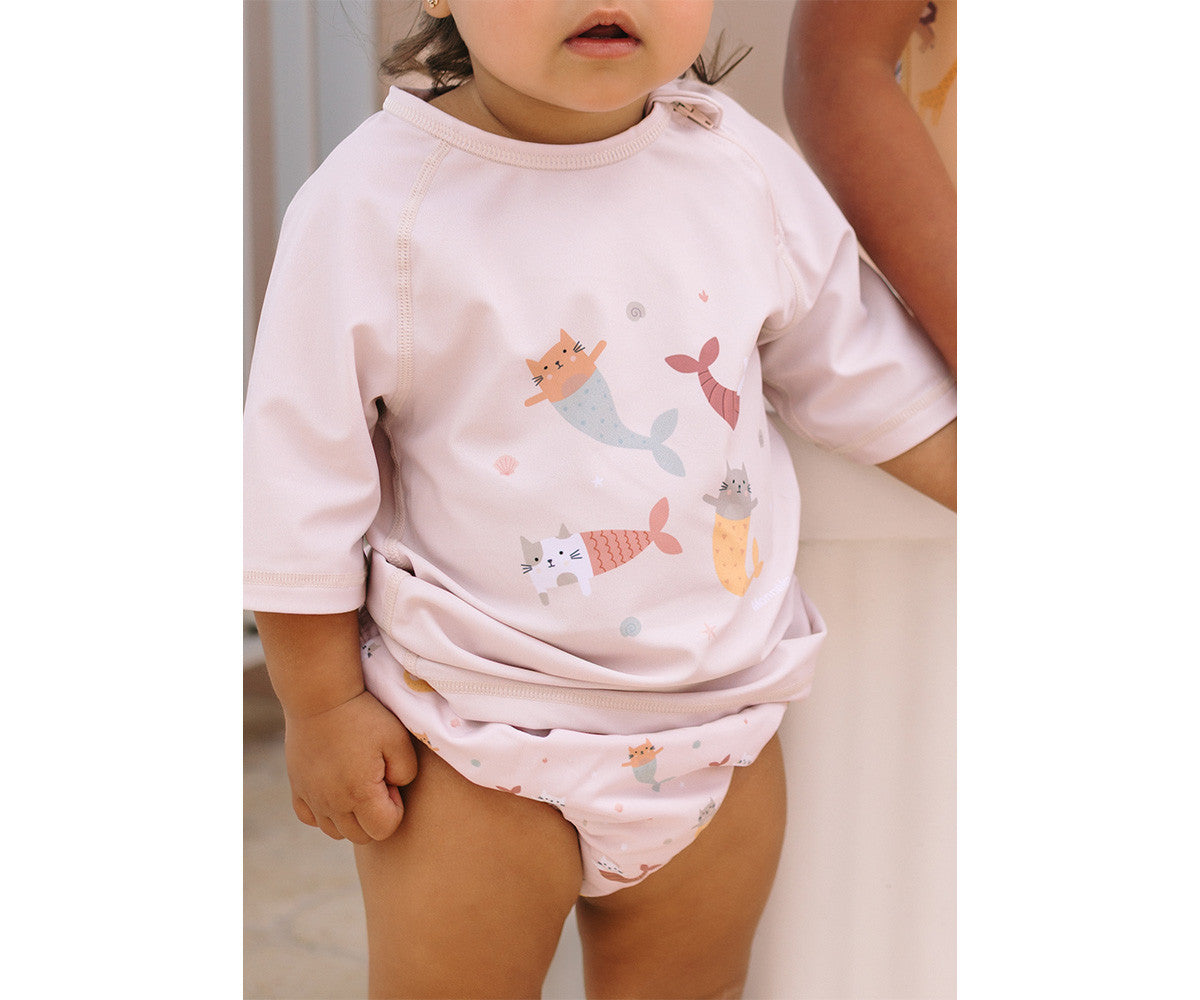 T-Shirt Nuoto Protezione Solare - Marmeid Cats