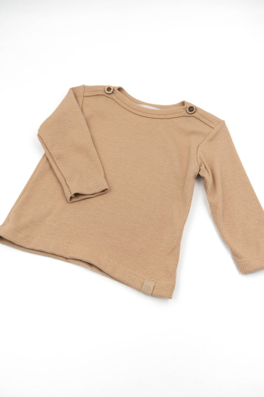 Shirt con apertura spalle - Mocha Sand