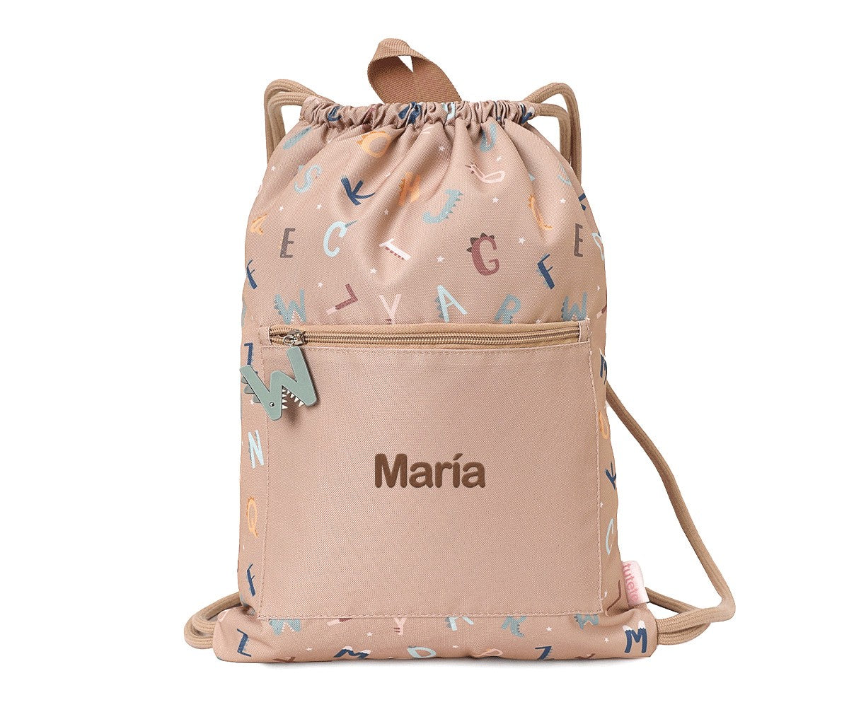Sacca-Zaino Impermeabile Funny Letters Personalizzabile