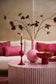 Candeliere Metal Sphere Dark Red