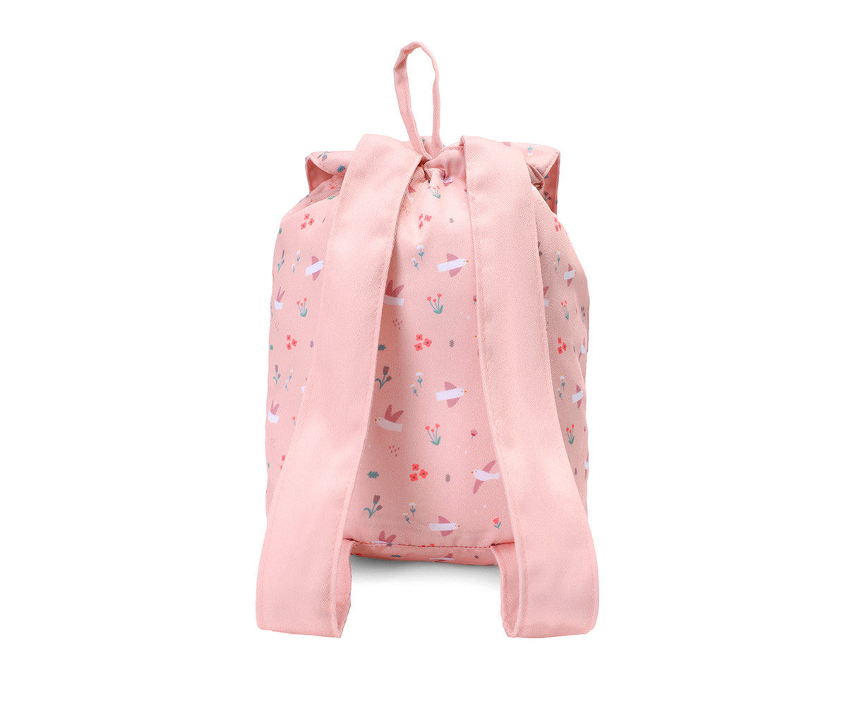 Zaino piccolo Tela Blossom Birds Personalizzabile
