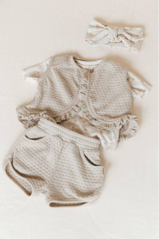 Gilet bimba - Sand - 12/18 e 18/24M