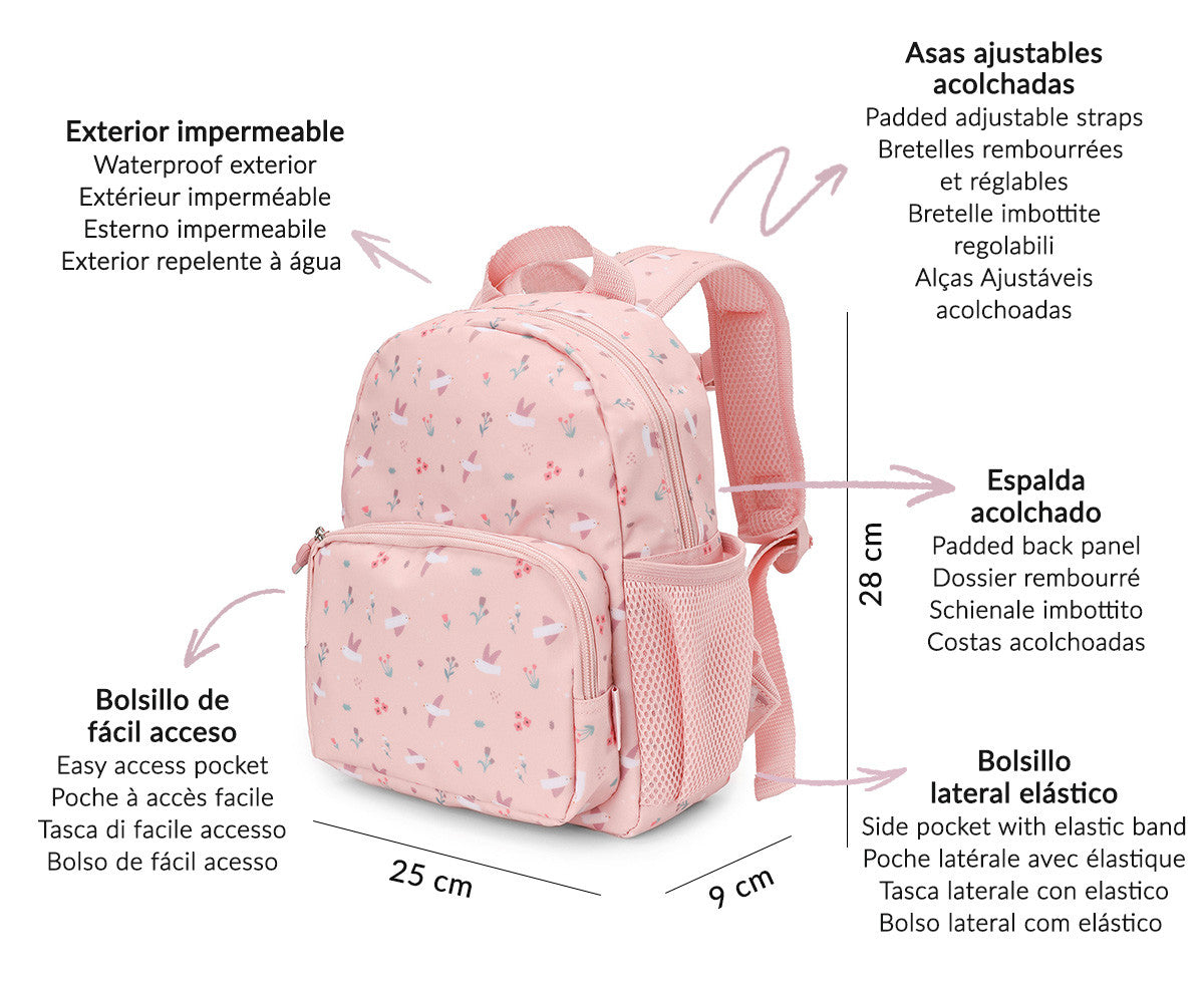 Zainetto Blossom Birds Personalizzabile